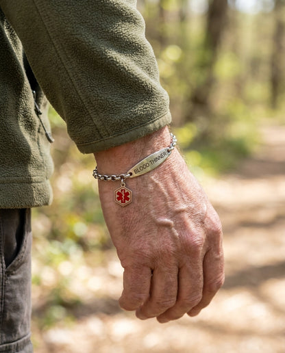Medicinskt ID-armband - Personlig gravyr