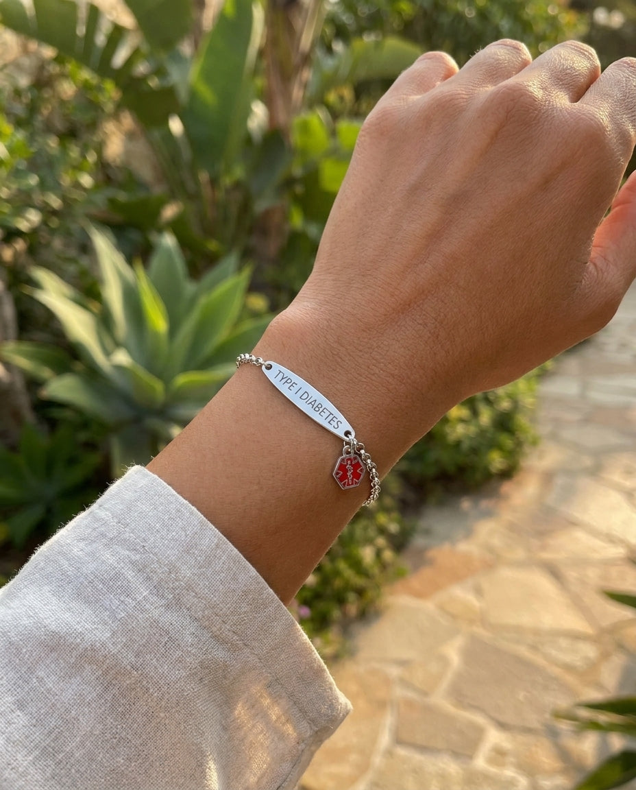 Medicinskt ID-armband - Personlig gravyr